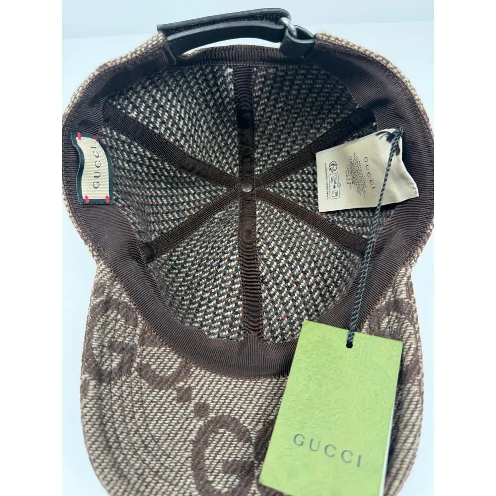 Gucci Jumbo Wool Cap Brown NEW with tags!